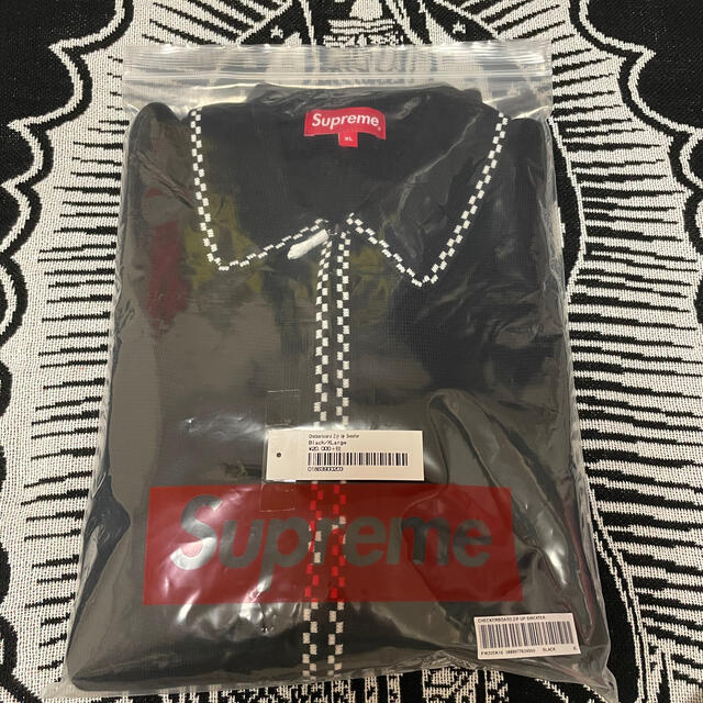 Supreme Checkerboard Zip Up Sweater XL