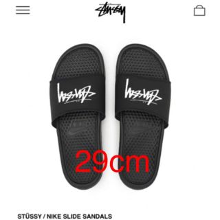 ステューシー(STUSSY)の【29cm】STUSSY NIKE SLIDE SANDALS OFF NOIR(サンダル)