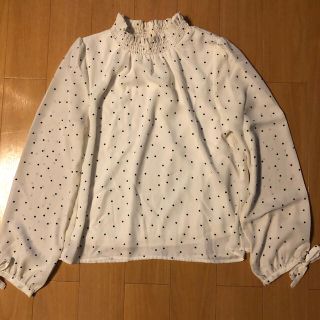 ミッシュマッシュ(MISCH MASCH)の[訳あり]ミッシュマッシュ◆ドット柄ハイネックブラウス(シャツ/ブラウス(長袖/七分))