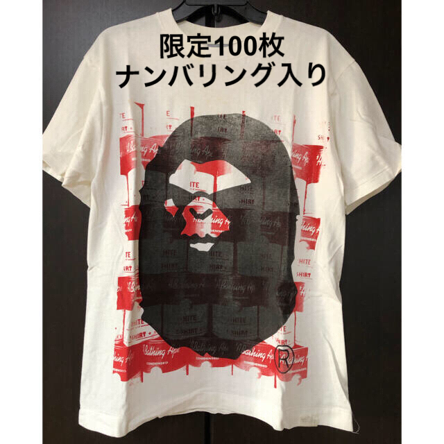 A BATHING APE(アベイシングエイプ)の初期A BATHING APE NIGO氏 手刷りTシャツ 100枚限定 メンズのトップス(Tシャツ/カットソー(半袖/袖なし))の商品写真