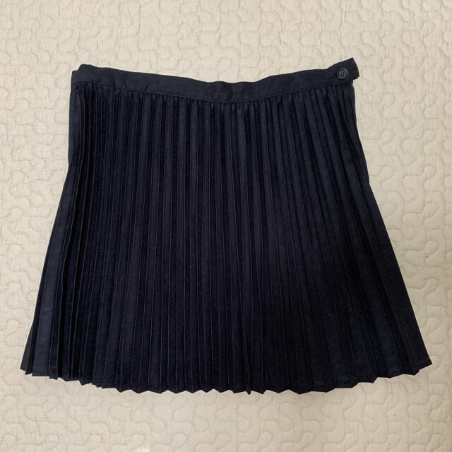 epine エピヌ suède pleats mini skirt black