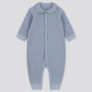 ユニクロ(UNIQLO)のユニクロ　ワッフルカバーオール　80(カバーオール)