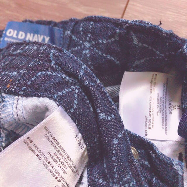Old Navy(オールドネイビー)のoldnavy パンツ 95 90セット スキニー ジーンズ ジーパン 兄弟 キッズ/ベビー/マタニティのキッズ服男の子用(90cm~)(パンツ/スパッツ)の商品写真