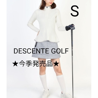 デサント(DESCENTE)の❮今季発売品❯ デサント ゴルフ  ハ―フジップ ニットセ―タ―  Sサイズ(ウエア)