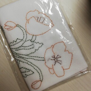 刺繍手縫い布巾(生地/糸)