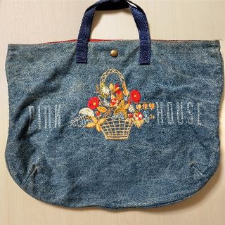 ピンクハウス(PINK HOUSE)の【ローズマリー様専用】ピンクハウス♡ヴィンテージ デニムトートバッグ(トートバッグ)