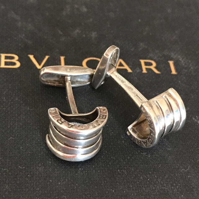 美品 BVLGARI ブルガリ カフス パレンテシ カフリンクス カフスボタン シルバー SV925 本物 - icaten.gob.mx