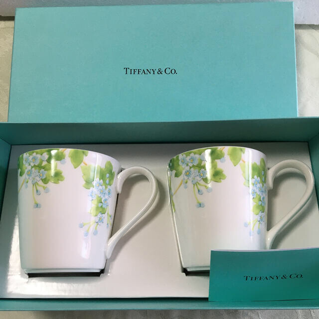 Tiffany&Co.リーフマグカップ ペアグラス/カップ