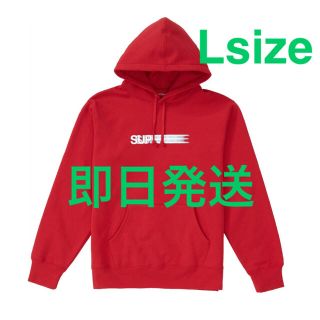 シュプリーム(Supreme)のMotion Logo Hooded red large(パーカー)