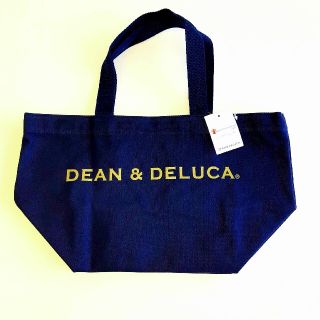 ディーンアンドデルーカ(DEAN & DELUCA)の持ちやすさ抜群❗DEAN＆DELUCA トートバッグ 紺色 ゴールドロゴ　(トートバッグ)