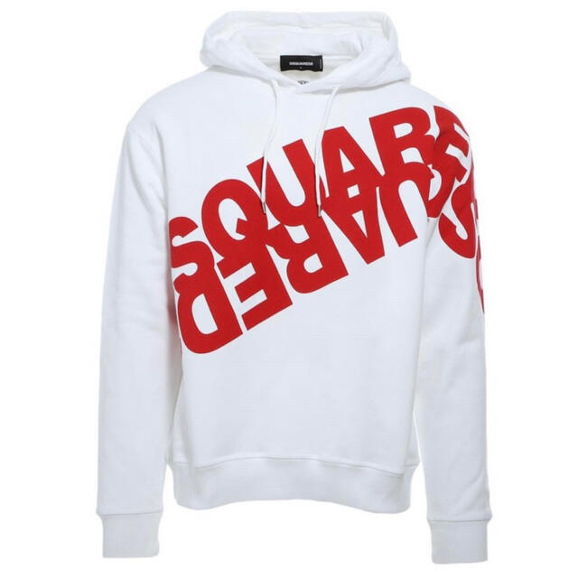 DSQUARED2 ディースクエアード メンズ パーカー　赤ロゴ　限定色