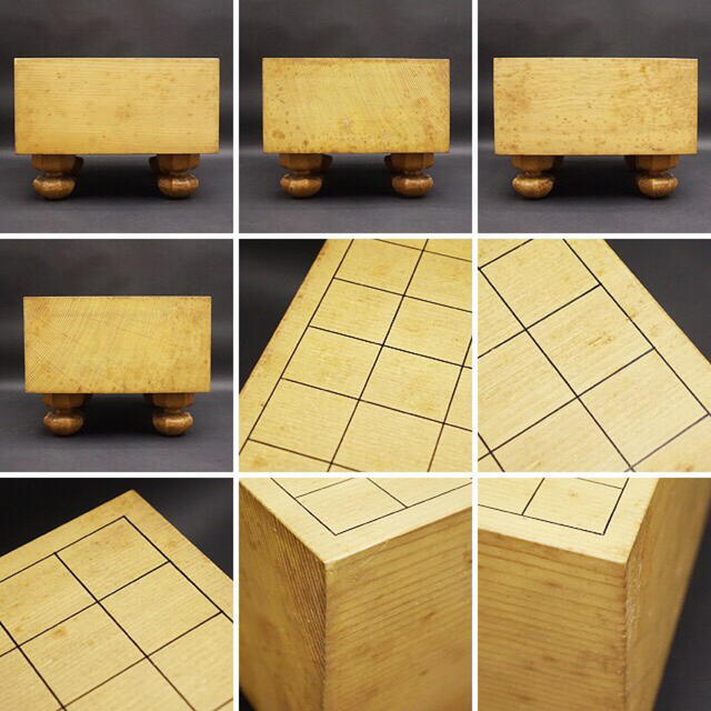 一刀作 天童将棋駒 将棋盤 天然木 木製 伝統工芸品 彫駒 古美術品の