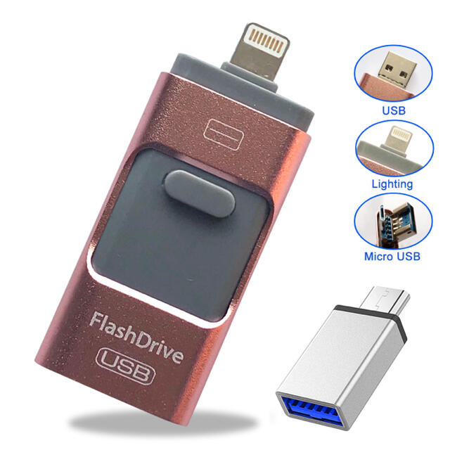 iPhone USBメモリ 64GB スマホ/家電/カメラのPC/タブレット(PC周辺機器)の商品写真