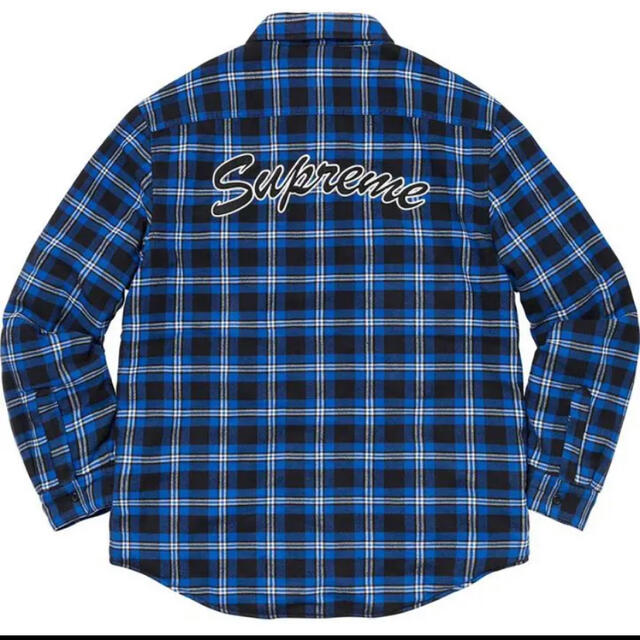 Supreme Arc Logo Quilted Flannel Shirt