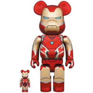 メディコムトイ(MEDICOM TOY)のBE@RBRICK IRON MAN MARK 85 100％ & 400％(キャラクターグッズ)