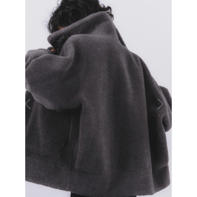 STUNNING LURE(スタニングルアー)のスタニングルアー  エコムートンジャケット  charcoal gray  0 レディースのジャケット/アウター(ムートンコート)の商品写真
