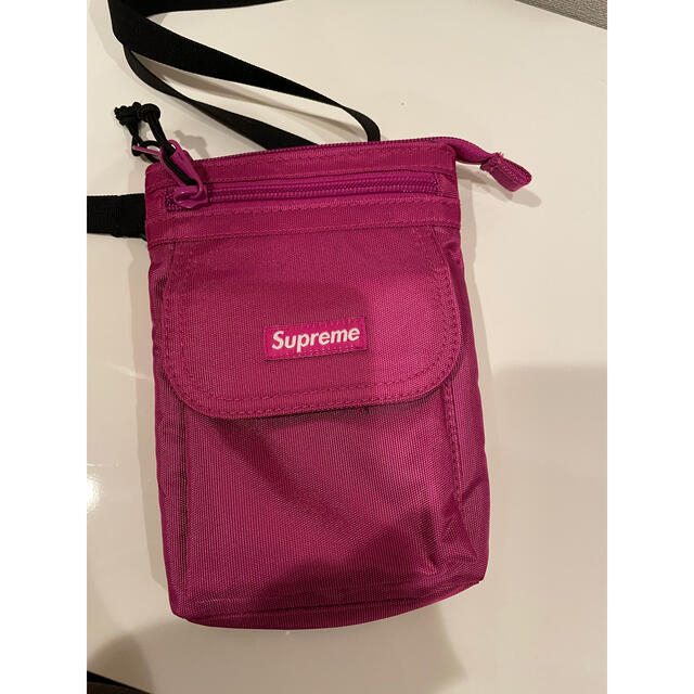 19aw supreme ショルダーバッグ　サコッシュ　ピンク