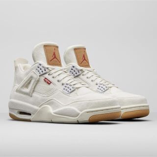 ナイキ(NIKE)のAJ4 リーバイス  白(スニーカー)