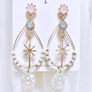 クリスタルドロップ♡ピアス♡アクセサリー♡韓国ファッション♡A49(ピアス)