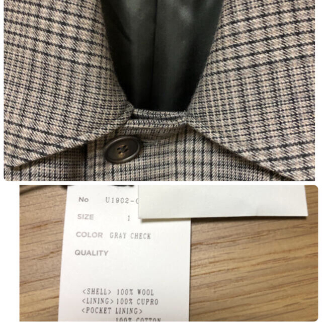 2023得価 COMOLI グレンチェックウールコート 01の通販 by Shop