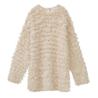 ステュディオス(STUDIOUS)のCLANE クラネ VOLUME FRINGE LONG TOPS フリンジ(ニット/セーター)