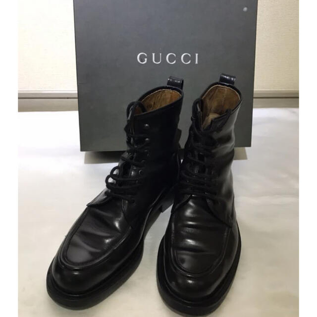 Gucci(グッチ)の【美品】Gucci グッチ アンクルブーツ ショートブーツ 41ハーフ メンズの靴/シューズ(ブーツ)の商品写真