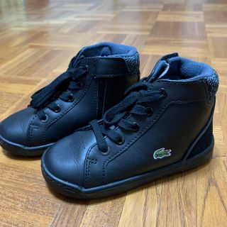 ラコステ(LACOSTE)のLACOSTE キッズ スニーカー ハイカット ブラック(スニーカー)