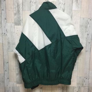 古着 90s adidas アディダス ナイロンジャケット グリーン XL