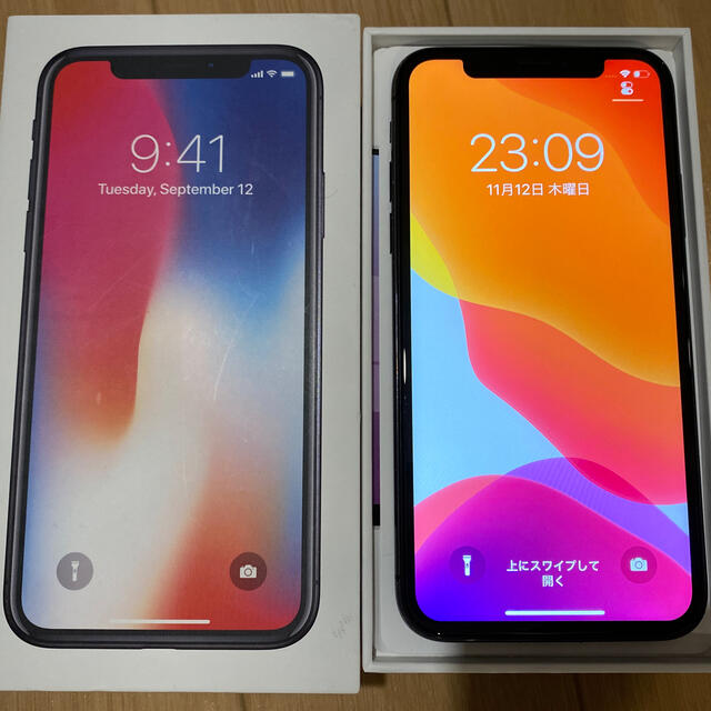 Apple(アップル)のiPhone X 256GB スマホ/家電/カメラのスマートフォン/携帯電話(スマートフォン本体)の商品写真