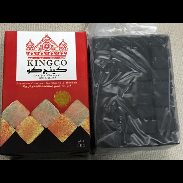 送料無料　KINGCO シーシャ 用炭1kg メンズのファッション小物(タバコグッズ)の商品写真