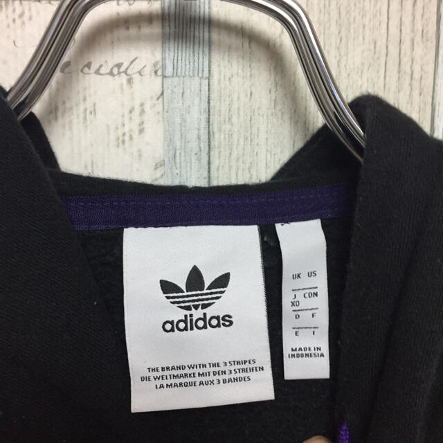 adidas(アディダス)の古着 90s adidas アディダス パーカー 刺繍ロゴ 3L メンズのトップス(パーカー)の商品写真