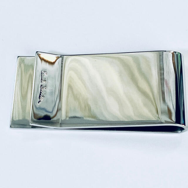 Paul Smith(ポールスミス)の新品 正規品 ポールスミス マネークリップ 財布 ロゴ シルバー メンズのファッション小物(マネークリップ)の商品写真