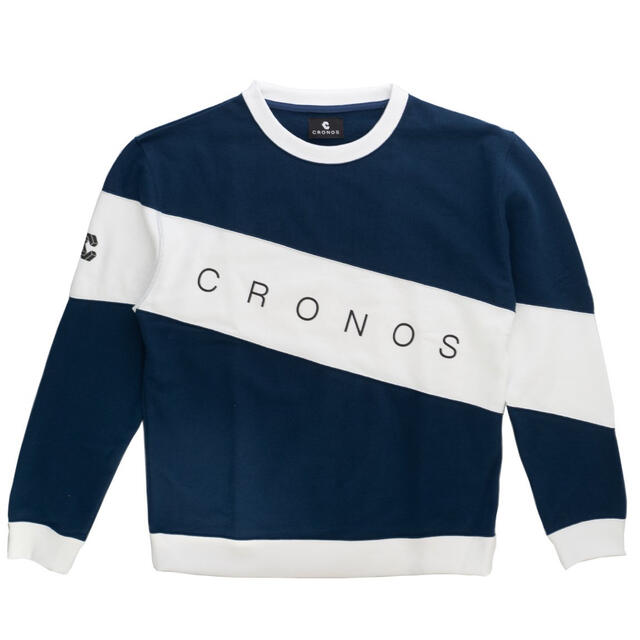 クロノス　CRONOS THICK LINE TRAINER NAVY メンズのトップス(スウェット)の商品写真