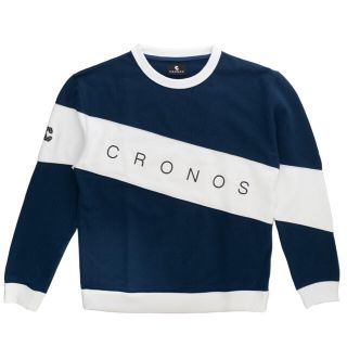 クロノス　CRONOS THICK LINE TRAINER NAVY(スウェット)