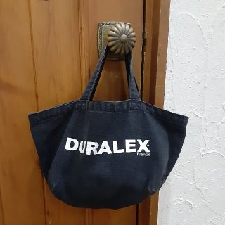 デュラレックス(DURALEX)のDURALEX  ロゴミニトートバッグ　ブラック(トートバッグ)