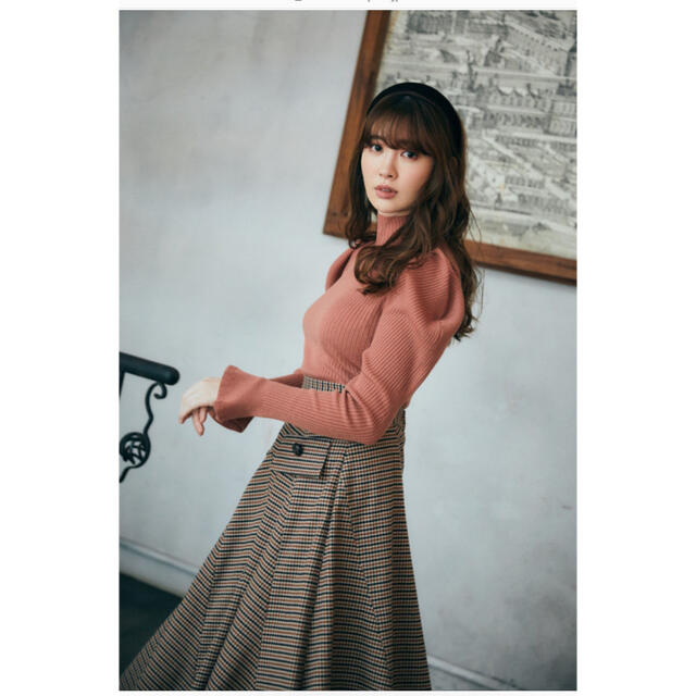 SNIDEL(スナイデル)のher lip to♡Volume sleeve Rib Knit Top レディースのトップス(ニット/セーター)の商品写真