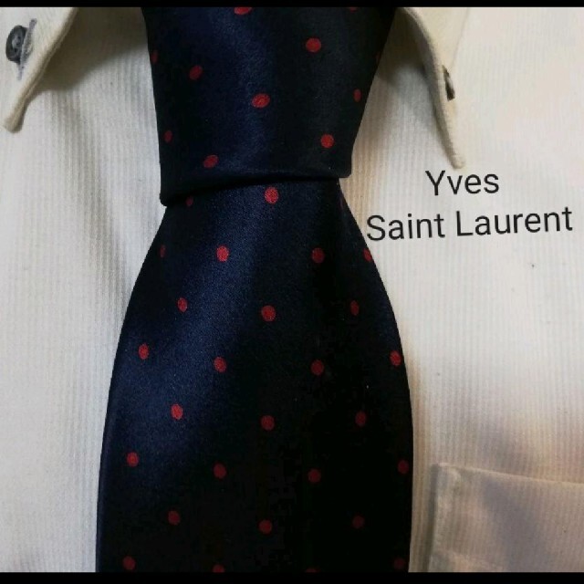 Saint Laurent(サンローラン)の大人気Yves Saint Laurent★サン ローラン★ドット柄高級ネクタイ メンズのファッション小物(ネクタイ)の商品写真