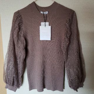 Mystrada - マイストラーダ 袖レースニット 38の通販 by クレマトップ