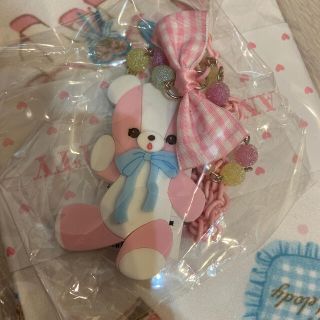 アンジェリックプリティー(Angelic Pretty)のangelic pretty bear toy ネックレス+リング　ピンク(ネックレス)