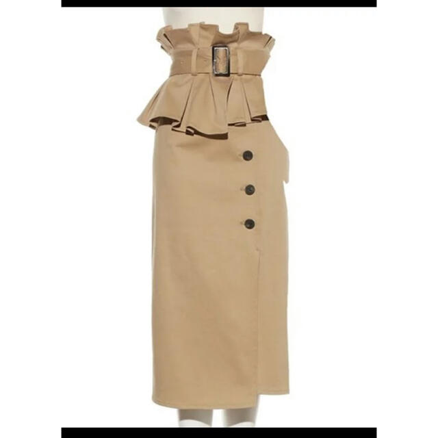 SNIDEL(スナイデル)のsnidel ハイウエストペプラムスカート レディースのスカート(ひざ丈スカート)の商品写真