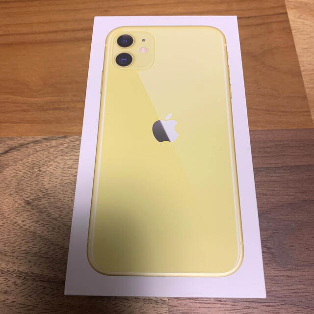 【新品】iPhone11 64GB 黄　simロック解除済み　SIMフリー