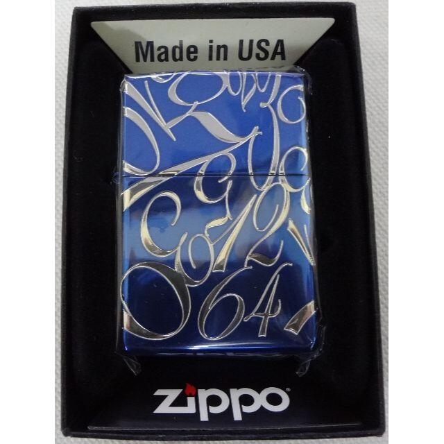 新品 ZIPPO ナンバーデザイン ブルー 2BL-DIAL 定価14300円