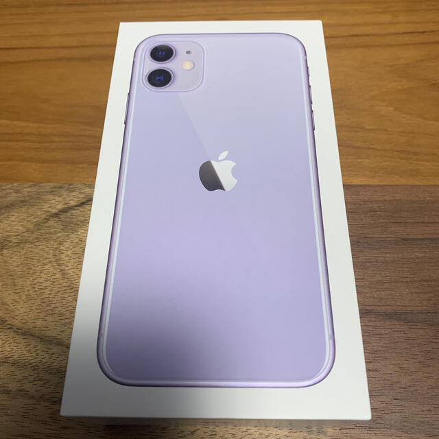 iPhone - 【新品】iPhone11 64GB 紫　simロック解除済み　SIMフリー