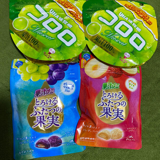 UHA味覚糖(ユーハミカクトウ)のコロロ　果汁グミ　2種4点セット 食品/飲料/酒の食品(菓子/デザート)の商品写真