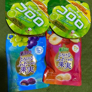 ユーハミカクトウ(UHA味覚糖)のコロロ　果汁グミ　2種4点セット(菓子/デザート)