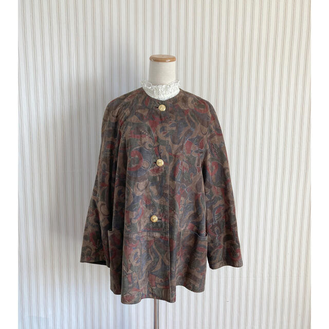 古着 vintage used 総柄 レザージャケット レトロ ビンテージ www