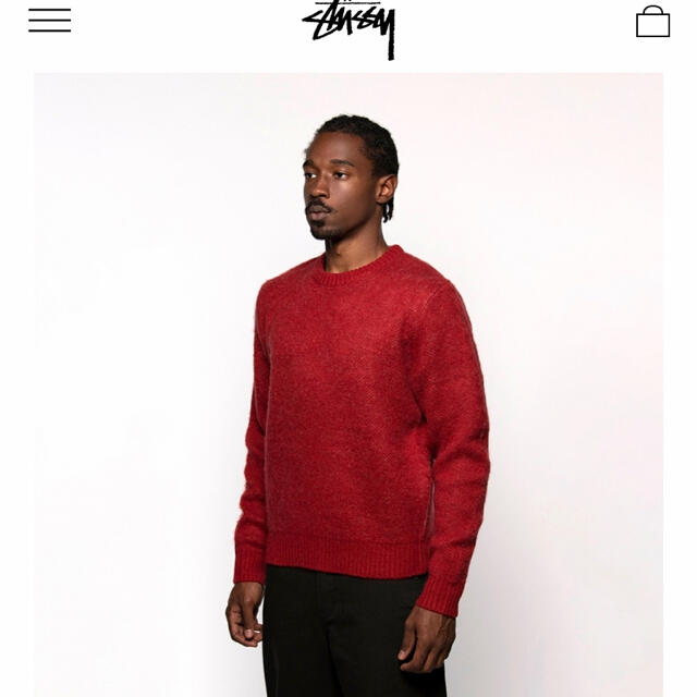 STUSSY(ステューシー)の即完　STUSSY / ステューシー　8 ボール　 モヘアセーター　L   メンズのトップス(ニット/セーター)の商品写真