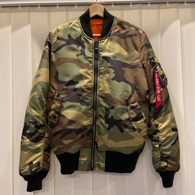 ALPHA INDUSTRIES - アルファ ma-1 迷彩 カモ柄 Mサイズの通販 ALPHA INDUSTRIES - アルファ ma-1 迷彩 カモ柄 Mサイズの通販