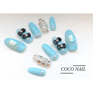 現品 年末SALE♡量産型ネイル リボンネイル🎀