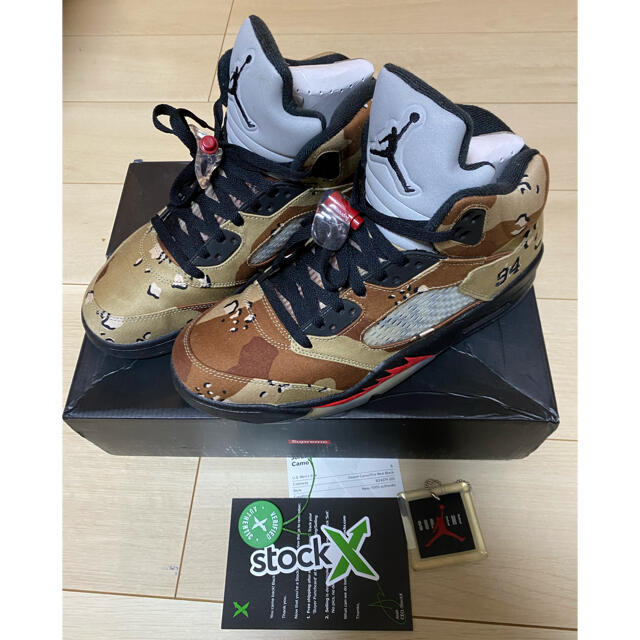 Jordan 5 RETRO Supreme Desert camo 27cm 独特な 【送料無料】 19500